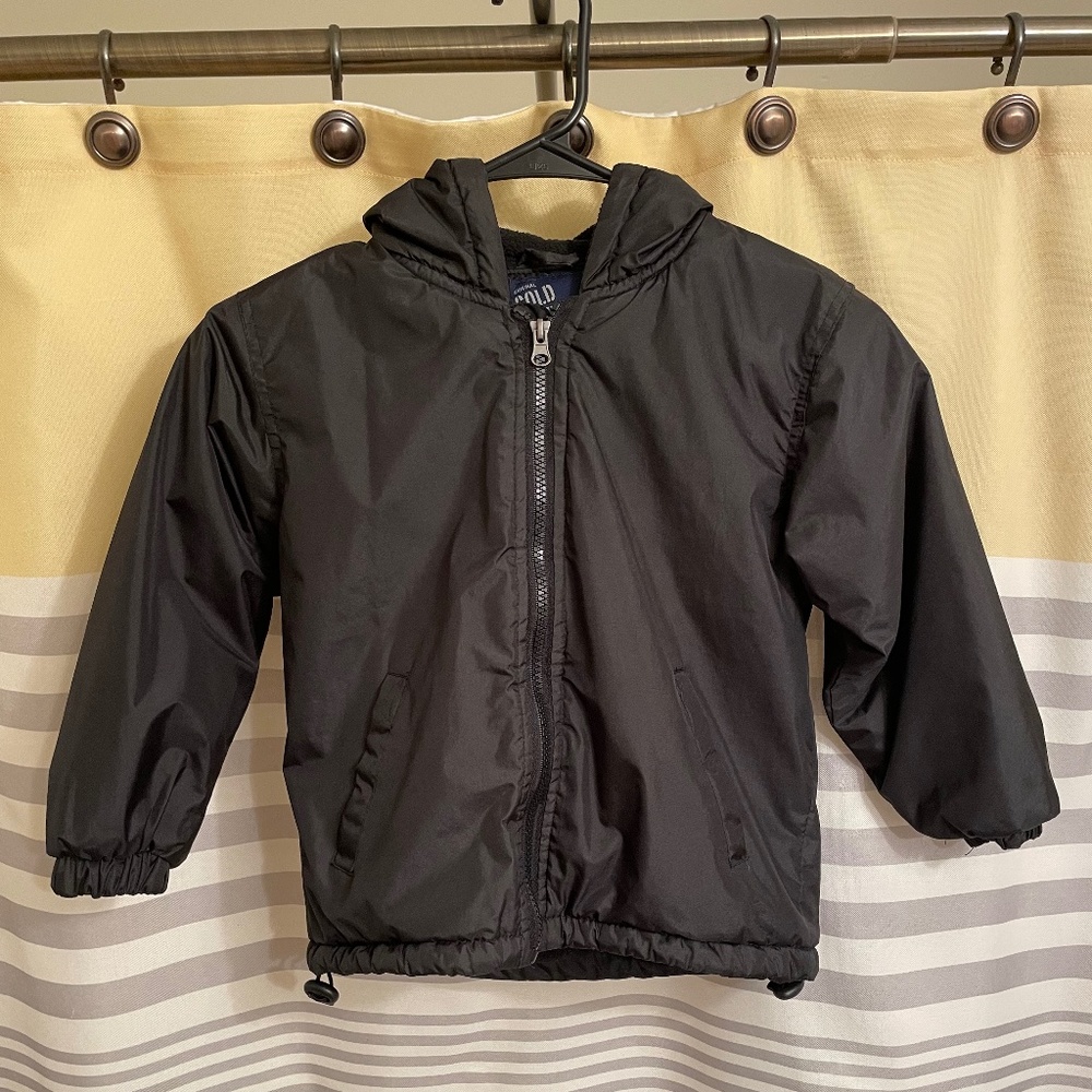 Cold Storage Black Fleece Lined Jacket Boys Size 4/5